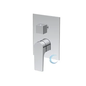 אינטרפוץ 4 דרך 1504 מרובע בגוון ניקל מבריק