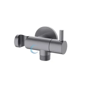 ברז ניתוק למתיזן בידה D15 כולל נקודת מים בגוון אפור גרפיט