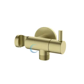 ברז ניתוק למתיזן בידה D15 כולל נקודת מים בגוון זהב מט