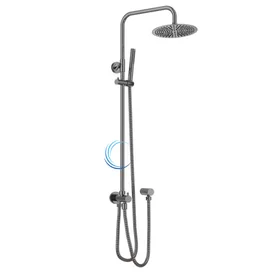 מוט פינוק טלסקופי למקלחת 5107 BRASS גוון אפור גרפיט