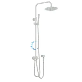 מוט פינוק טלסקופי למקלחת 5107 BRASS גוון לבן מט