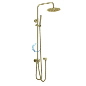 מוט פינוק טלסקופי למקלחת 5107 BRASS גוון זהב מט