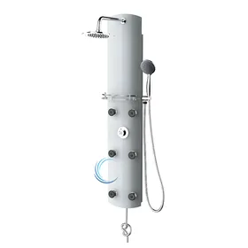 פנל רחצה עשוי אלומיניום למקלחת