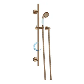 מוט רחצה ענתיק למקלחת עשוי BRASS רוז גולד מט