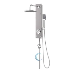 פנל רחצה למקלחת עשוי זכוכית מוקה