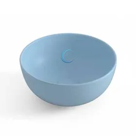 כיור מונח חרס עגול 9462 לארון קטן 28/12 ס"מ תכלת מט