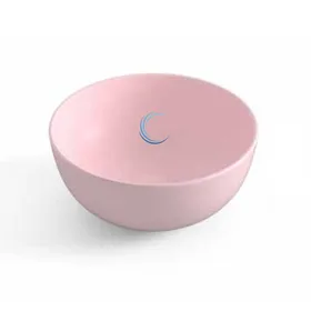 כיור מונח חרס עגול 9462 לארון קטן 28/12 ס"מ ורוד מט