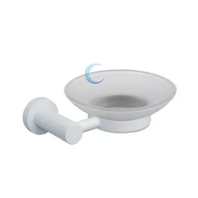 מחזיק סבוניה תלוי 4559 לבן מט ROUND