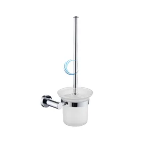 מברשת אסלה לקיר 4557 ניקל מבריק ROUND