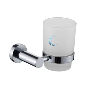 כוס למברשות שיניים לקיר 4558 ניקל מבריק ROUND