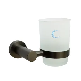 כוס למברשות שיניים לקיר 4558 גרפיט מט ROUND