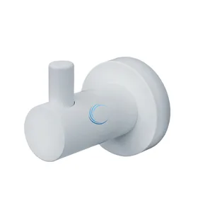 קולב מגבות בודד 4554 לבן מט ROUND