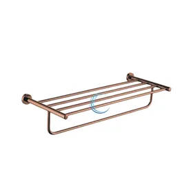 מדף מגבות 4588 רוז גולד מט מידה 60 ס"מ ROUND