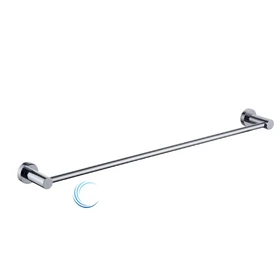 מתלה מגבת בודד 45 ס"מ 4523 ניקל מבריק ROUND