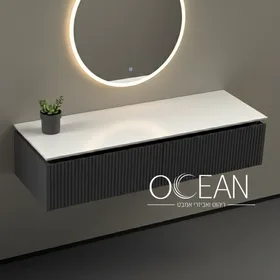 משטח קוריאן דק - ייצור מיוחד בגוון לבן מט, שחור מט , אפור מט