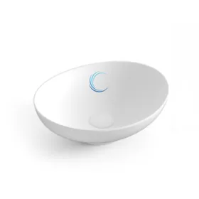 כיור מונח חרס אובלי 9450S לארון קטן 36/30/12.5 ס"מ לבן מט