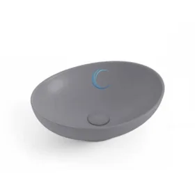 כיור מונח חרס אובלי 9450 מעוצב 40/33/14.5 ס"מ אפור מט