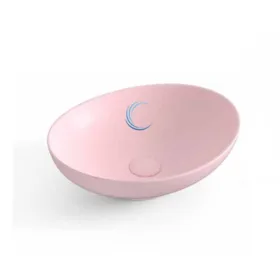 כיור מונח חרס אובלי 9450 מעוצב 40/33/14.5 ס"מ ורוד מט