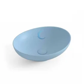 כיור מונח חרס אובלי 9450 מעוצב 40/33/14.5 ס"מ תכלת מט