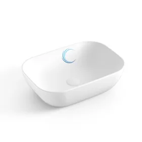 כיור מונח חרס 9850 מעוצב 46/32/14 ס"מ לבן מט