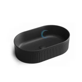 כיור מונח חרס 9749 מעוצב 49/31/13 ס"מ שחור מט