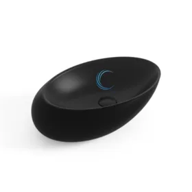 כיור מונח חרס 9862 מעוצב 49/32/14 ס"מ שחור מט