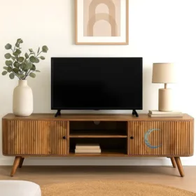 מזנון עץ מלא מנגו טבעי 180/40/50