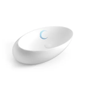 כיור מונח חרס 9863 מעוצב 59/37/14 ס"מ לבן מט