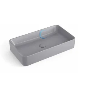 כיור מונח חרס 9015 מעוצב 60/34/11 ס"מ אפור מט