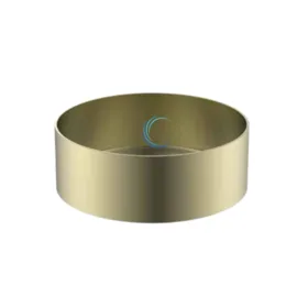 כיור מונח נירוסטה 9382 קוטר 40 ס"מ בגוון זהב מט + ונטיל תואם