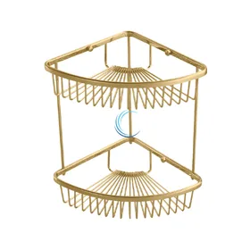 רשת פינתית דו קומתית מעוגלת 610 גוון זהב מבריק - BRASS